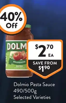 Foodworks Dolmio Pasta Sauce offer