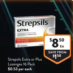 Foodworks Strepsils Extra Lozenges offer