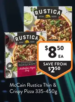 Foodworks McCain Rustica Thin & Crispy Pizza offer