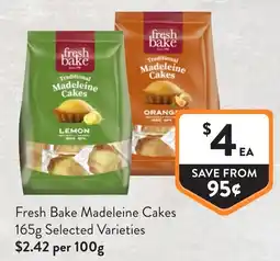 Foodworks Fresh Bake Madeleine Cakes offer