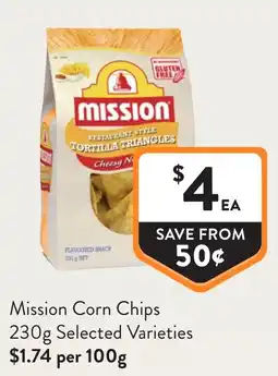 Foodworks Mission Corn Chips offer
