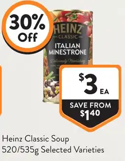 Foodworks Heinz Classic Soup offer