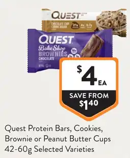 Foodworks Quest Protein Bars, Cookies, Brownie or Peanut Butter Cups offer