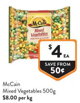 Foodworks McCain Mixed Vegetables offer