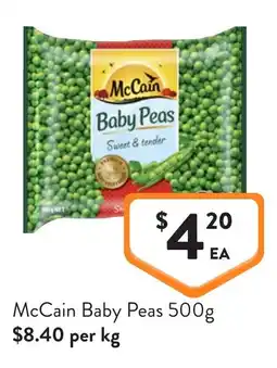 Foodworks McCain Baby Peas offer
