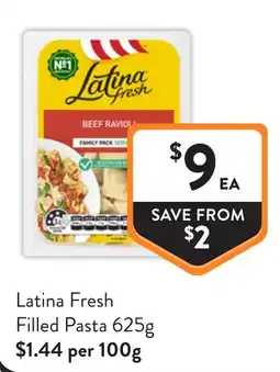 Foodworks Latina Fresh Filled Pasta offer