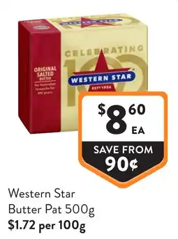 Foodworks Western Star Butter Pat offer