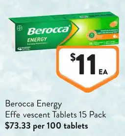 Foodworks Berocca Energy offer