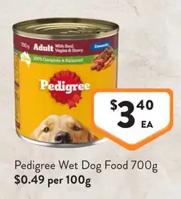 Foodworks Pedigree Wet Dog Food offer