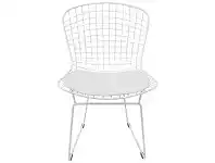 Replica Harry Bertoia Steel Side Chair, White
