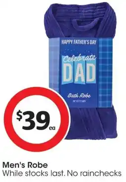 Coles Men's Robe offer
