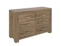 LivingStyles Horsens Solid Acacia Timber 6 Drawer Dresser offer