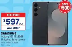 Officeworks SAMSUNG Galaxy S25 FE 128GB Unlocked Smartphone offer