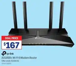 Officeworks +tp-link AX1800v Wi-Fi 6 Modem Router offer
