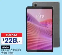 Officeworks Lenovo Tab One 8.7" 4/128GB offer