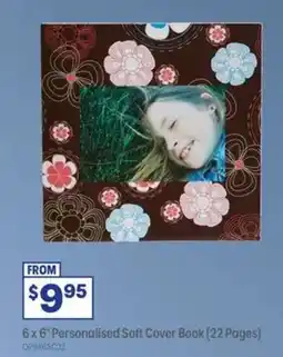 Officeworks 6x6 Personalised Soft Cover Book offer