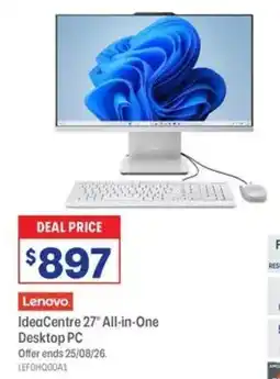 Officeworks Lenovo 27" Ideacentre 3 Ryzen 5 8/512GB All-in-One Desktop PC offer