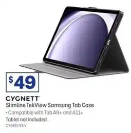 Officeworks Cygnett TekView Samsung Tab A9+ & A11+ Case Black offer