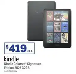 Officeworks Kindle Colorsoft Signature Edition 2025 32GB offer