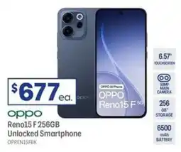 Officeworks OPPO Reno15 F 5G 256GB Twilight Black offer