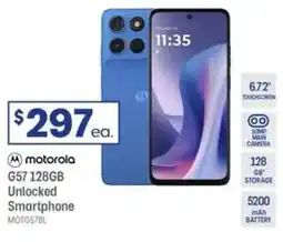 Officeworks Motorola G57 128GB Regatta Blue offer