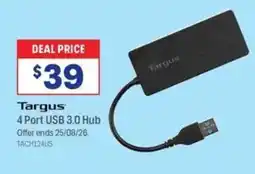 Officeworks Targus 4 Port USB 3.0 Hub offer