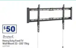 Officeworks Brateck Heavy Duty Fixed TV Wall Mount 32 – 100" 75kg offer