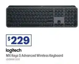 Officeworks Logitech MX Keys S Advanced Wireless Keyboard Graphite offer