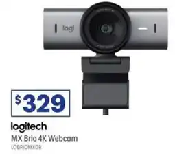Officeworks Logitech MX Brio 4K Webcam Graphite offer