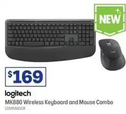 Officeworks Logitech MK880 Bluetooth Desktop Combo Graphite offer