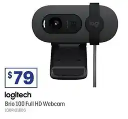 Officeworks Logitech Brio 100 Full HD Webcam Graphite offer