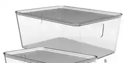 Officeworks Otto 10L PET Modular Basket Large Tall Clear offer