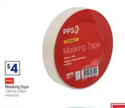 Officeworks PPS Masking Tape 24mm x 50M offer