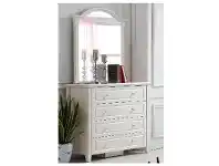 LivingStyles Belly 4 Drawer Dressing Table with Mirror offer