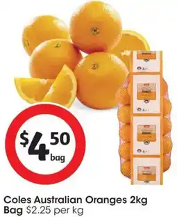 Coles Coles Australian Oranges offer