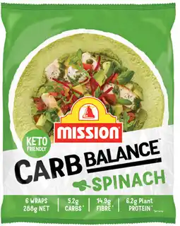 IGA Mission Carb Balance Wraps Selected Varieties offer