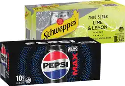 IGA Pepsi, Solo or Schweppes Infused Natural Mineral Water 10x375mL Selected Varieties offer