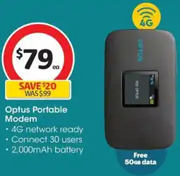 Coles Optus Portable Modem offer