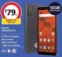 Coles Telstra T-Essential 2 offer