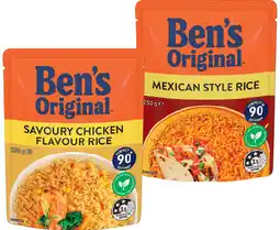 IGA Ben’s Original Flavoured Rice 220‑250g Selected Varieties offer