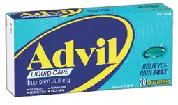 IGA Advil Fast Pain Relief Liquid Capsules offer