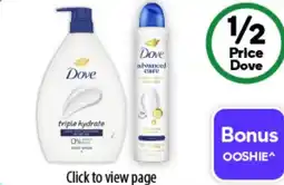 Woolworths Dove offer