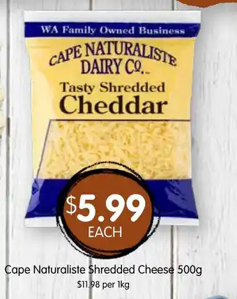 Cape Naturaliste Shredded Cheese