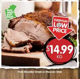 Spudshed Pork Shoulder Greek or Mexican Style offer