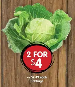 Spudshed Cabbage offer