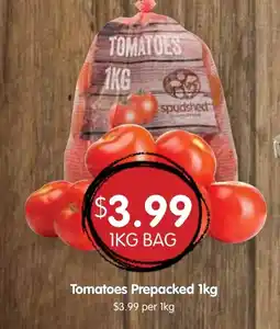 Spudshed Tomatoes Prepacked 1kg offer