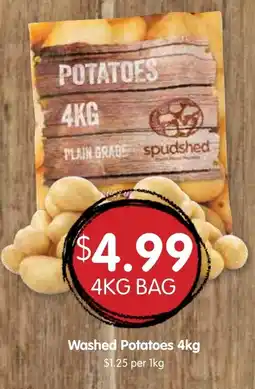 Spudshed Washed Potatoes 4kg offer