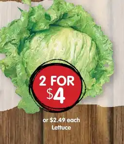 Spudshed Lettuce offer