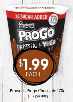 Spudshed Brownes Progo Chocolate offer