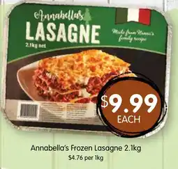 Spudshed Annabella's Frozen Lasagne offer